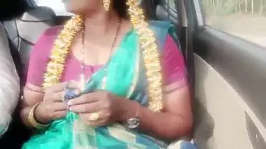 Indian car sex.housewife with husbend's father long drive for fucking. Telugu dirty talks.