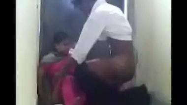 Desi Hyderabadi maid fucked on terrace staircase