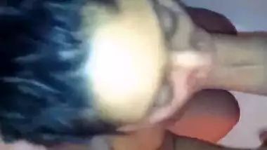 Indian wife giving blow job