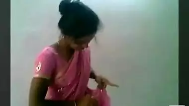 Pink saree girl fuck