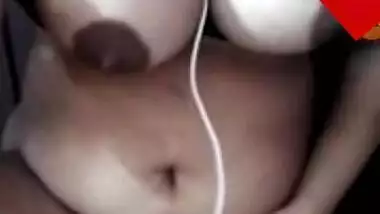 Milk tanker showing her big boobs