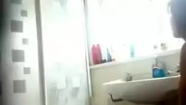Indian immature in shower.