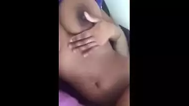 Juicy round boobs girl exposed by cousin