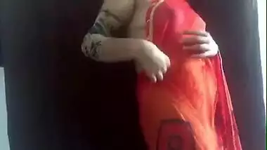 Indian shemale exposing her assets