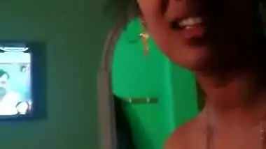 Beautiful Indian wife sucking hubby cock nicely