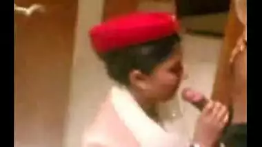 Desi Indian Air Hostess Gives Blowjob To Passenger Scandal