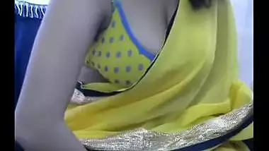 Big boobs Punjabi bhabhi webcam chat pallu slip