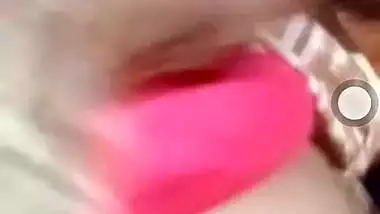 Horny bhabhi video call fingering her shaved pussy