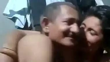 Rajasthani old man porn with his wife in the bed