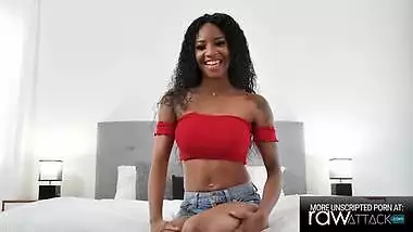Hardcore Interracial with Horny ebony September Reign, Interview BTS