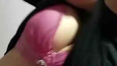 Paki girl boob show selfie video making viral MMS