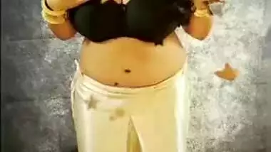Breasty Bhabhi striptease show seduction clip