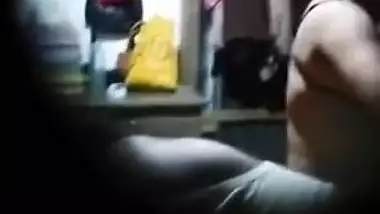 Naked Desi Bhabhi with shaved XXX pussy secretly captured on cam