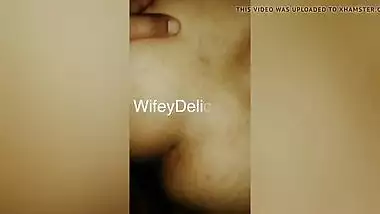 Indian wife fucked in doggy while watching Porn