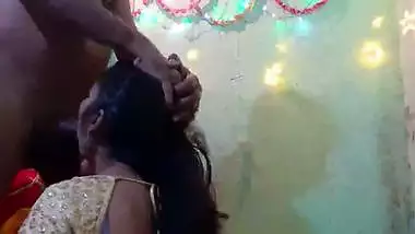 Sexy bong wife giving deep throat sloppy blowjob