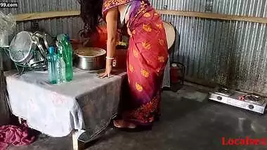 Red Saree Cute Bengali Boudi sex