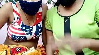 Village Girls showing her boobs and pussy