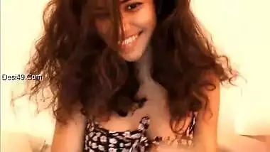 Indian female works as a XXX webcam model proving her boobs are real