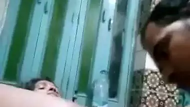 Desi man eats wife’s pussy and fucks her in hotel sex