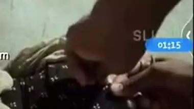 Guy reveals Desi girlfriend's tits to film porn video where he touches them