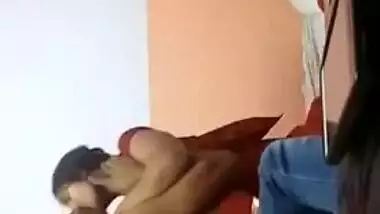 Kinky XXX sex of the Desi slut and her friend in bed is leaked MMS