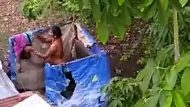 Desi bhabi outdoor bath