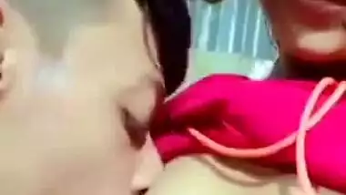 Beautiful horny girl virgin boob sucking by Bf