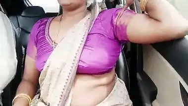 Indian aunty and son in law car long drive for sex. Telugu dirty talks.