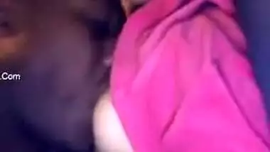 Cutie's nipples are so delicious that the Desi boy can't stop licking them