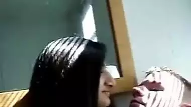 Tamil Woman kissing her white boyfriend Indian NRI