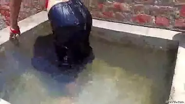 Perfect big ass bhabhi teasing in water