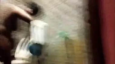 Tamil wife bathing caught on camera in hotel room