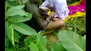Tamil outdoor porn clip of local maid fucked by owner