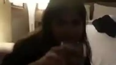 Desi cute call girl with clients in a hotel for sex