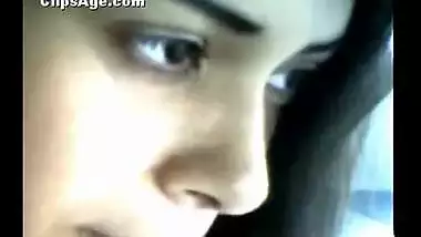 Pakistani girl Aisha giving blowjob for boyfriend in car