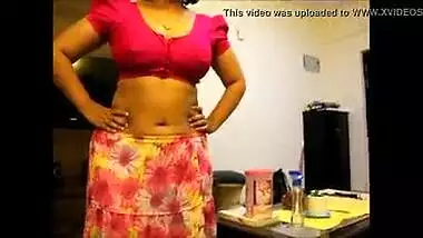 Horny Mallu aunty stroking the dick of her lover