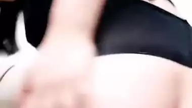 Beautiful girl fingering pussy