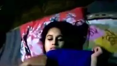 Desi teen exposing her hot tits to her lover