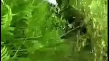 Desi mms sex, Horny Tamil couple was caught fucking outdoor in bushes