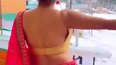 Kate Sharma Sizzling Sexy In Saree Backless