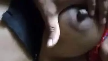 indian wife boob pressing