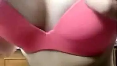 Desi Hot Girl strip topless on cam