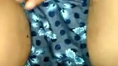 Newly married desi bhabhi pussy rubbing and showing panty part 1