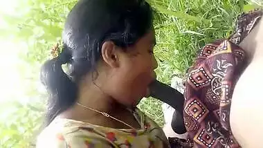 Desi village wife suck her devar dick outdoor