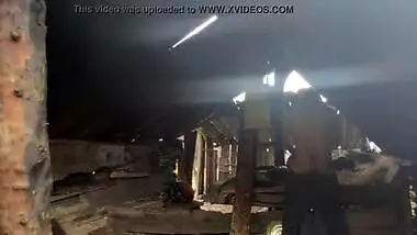 Young indian girl hot ass sex in timber factory