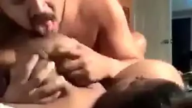 Massive boobs wife feeding husband at night before sex