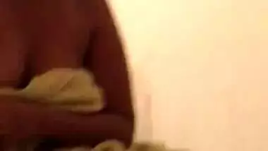 Sexy girl with lover in hotel room short clips merged