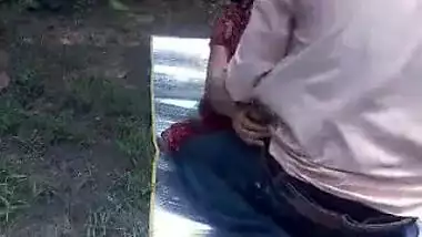 Horny Indian Couple Sex In Park.