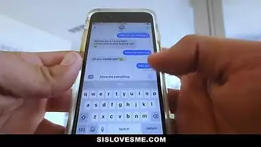 Step Sister Sends Nudes To Her Step brother By Mistake - SisLovesMe