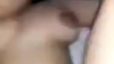 Cute Desi XXX couple takes a video of their hot sex MMS